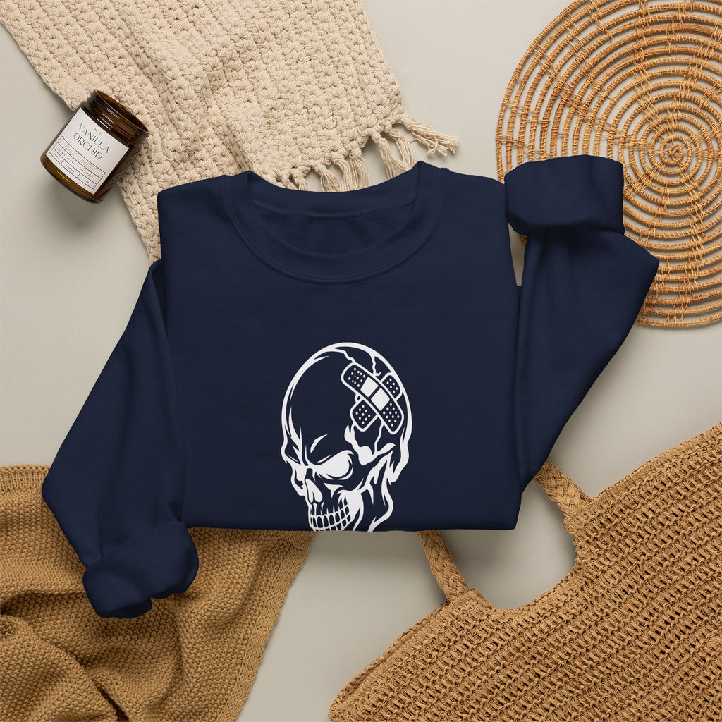 Classic White Crewneck Sweatshirt