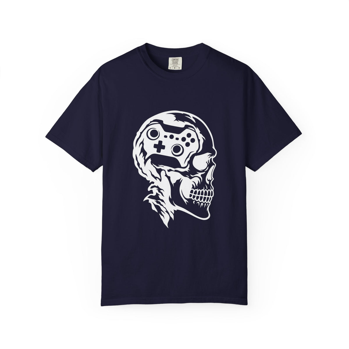 GAMER SKULL — T-Shirt Dark Colors — Comfort Colors Garment-Dyed Tee
