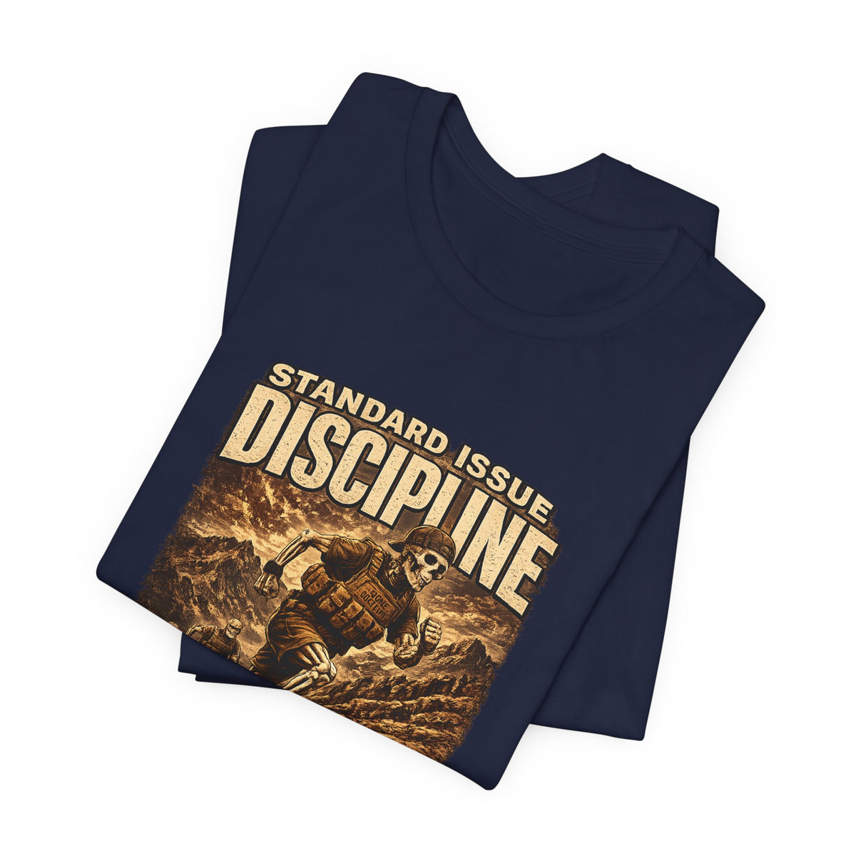 Discipline Bone Doctrine Tee – Vintage Military Training Graphic T-Shirt