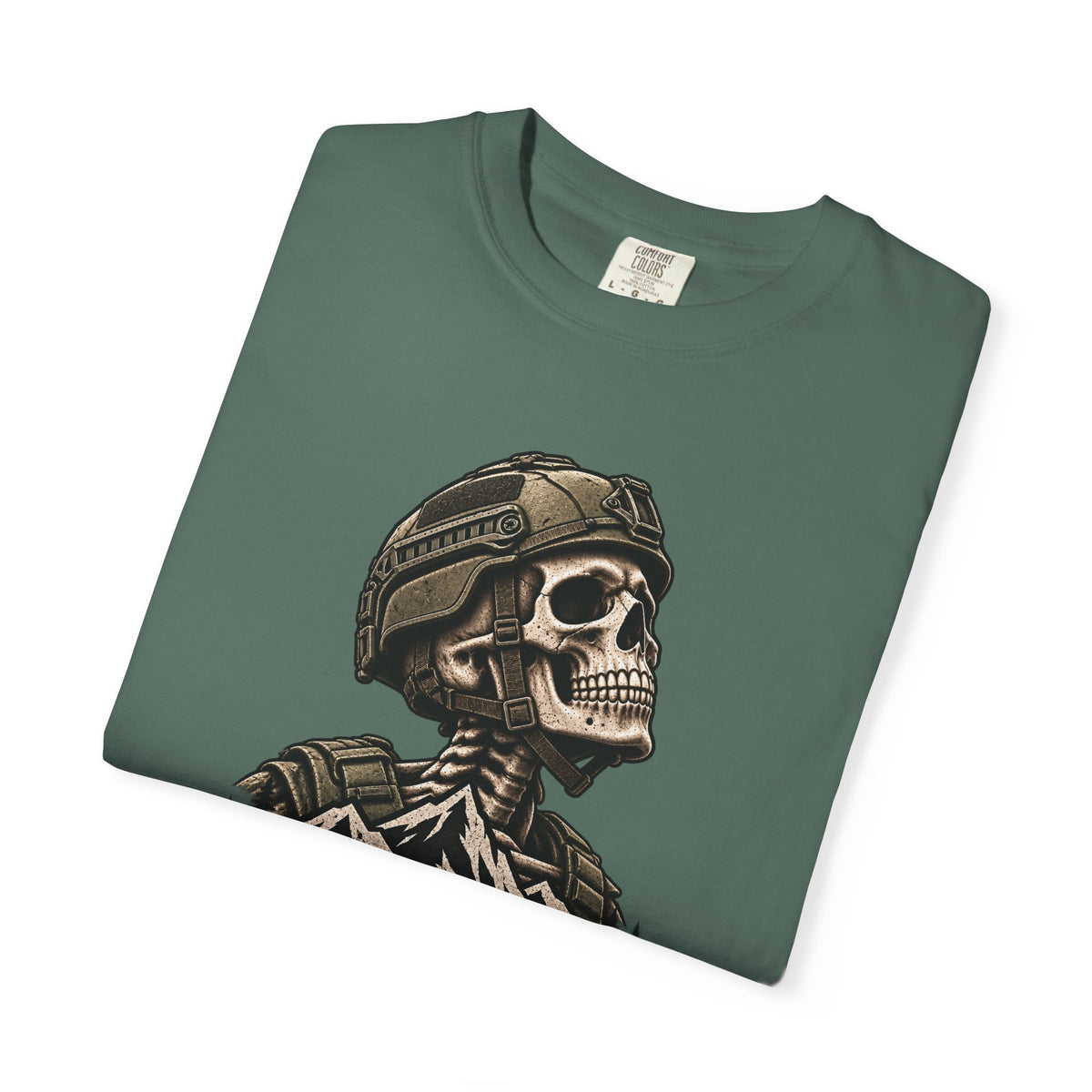 Still Breathing Military Skull T-Shirt