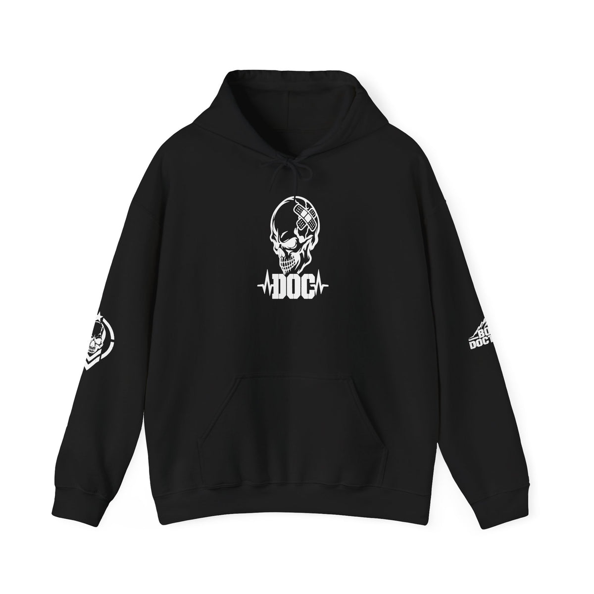 DOC Skull with Bandaids Hoodie