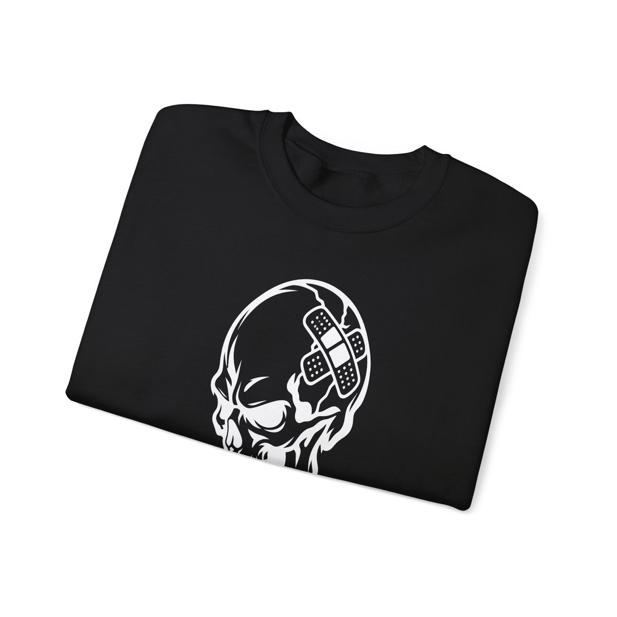 DOC Skull with Bandaids Sweater