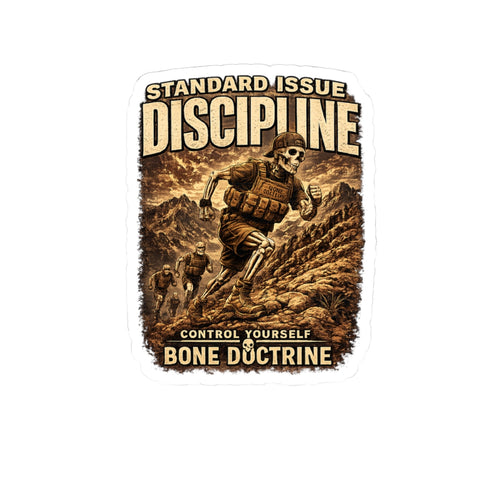 DISCIPLINE — Running Up Mountain Sticker