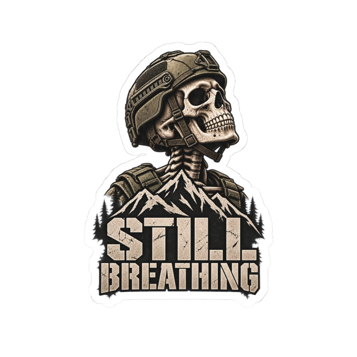 STILL BREATHING — Sticker