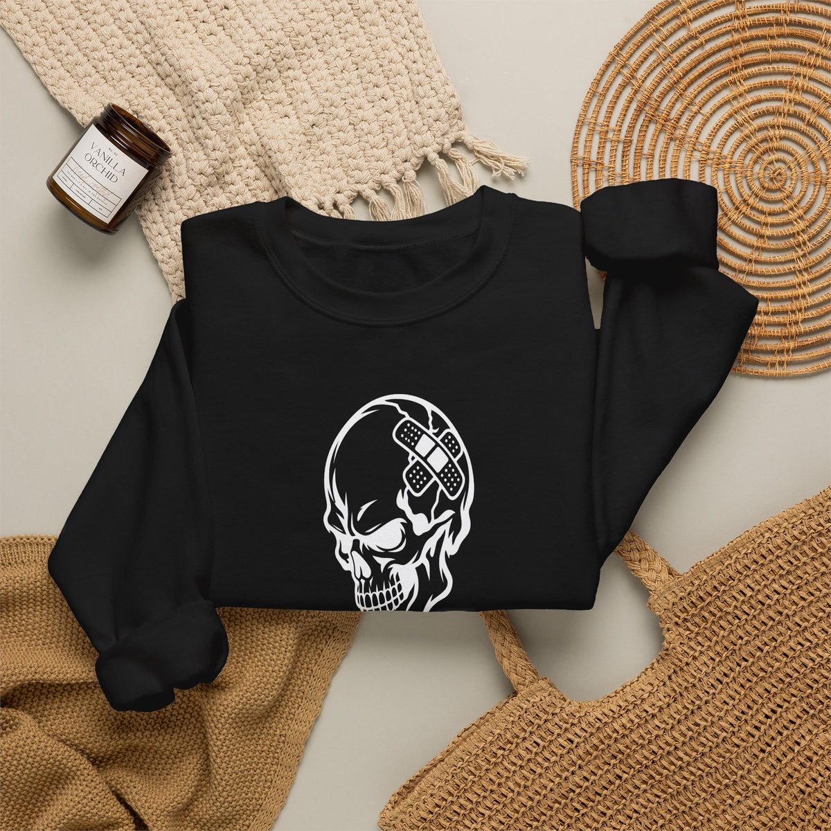 Classic White Crewneck Sweatshirt