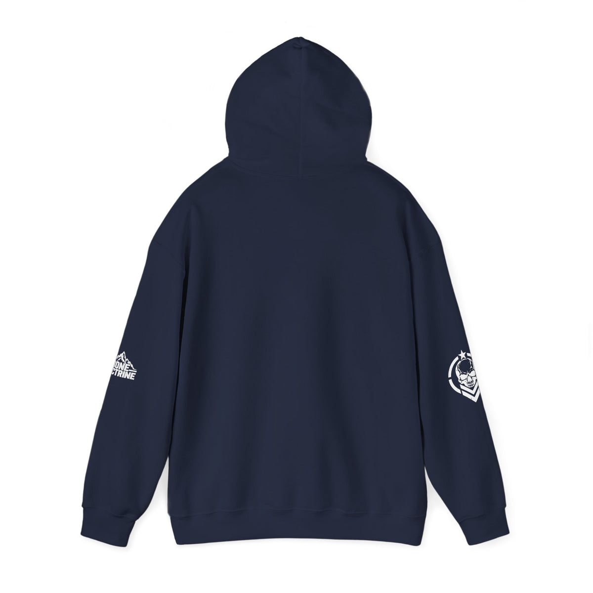 Fitness Skull Hoodie – DOQ Barbell Logo Pullover for Gym & Streetwear