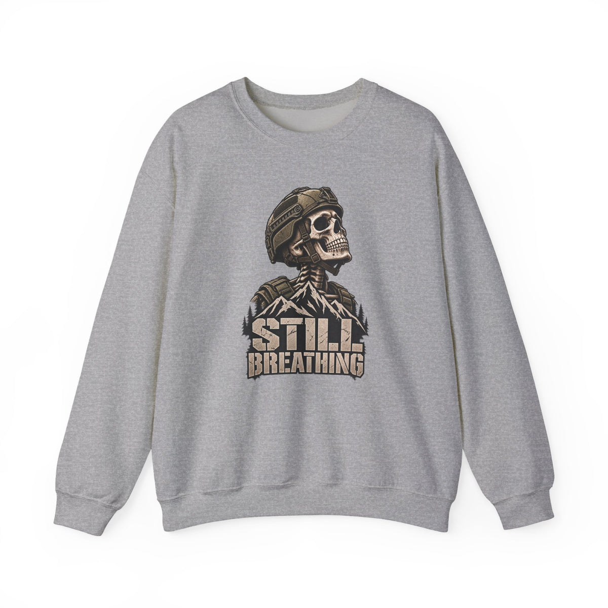 Still Breathing Skull Crewneck Sweatshirt
