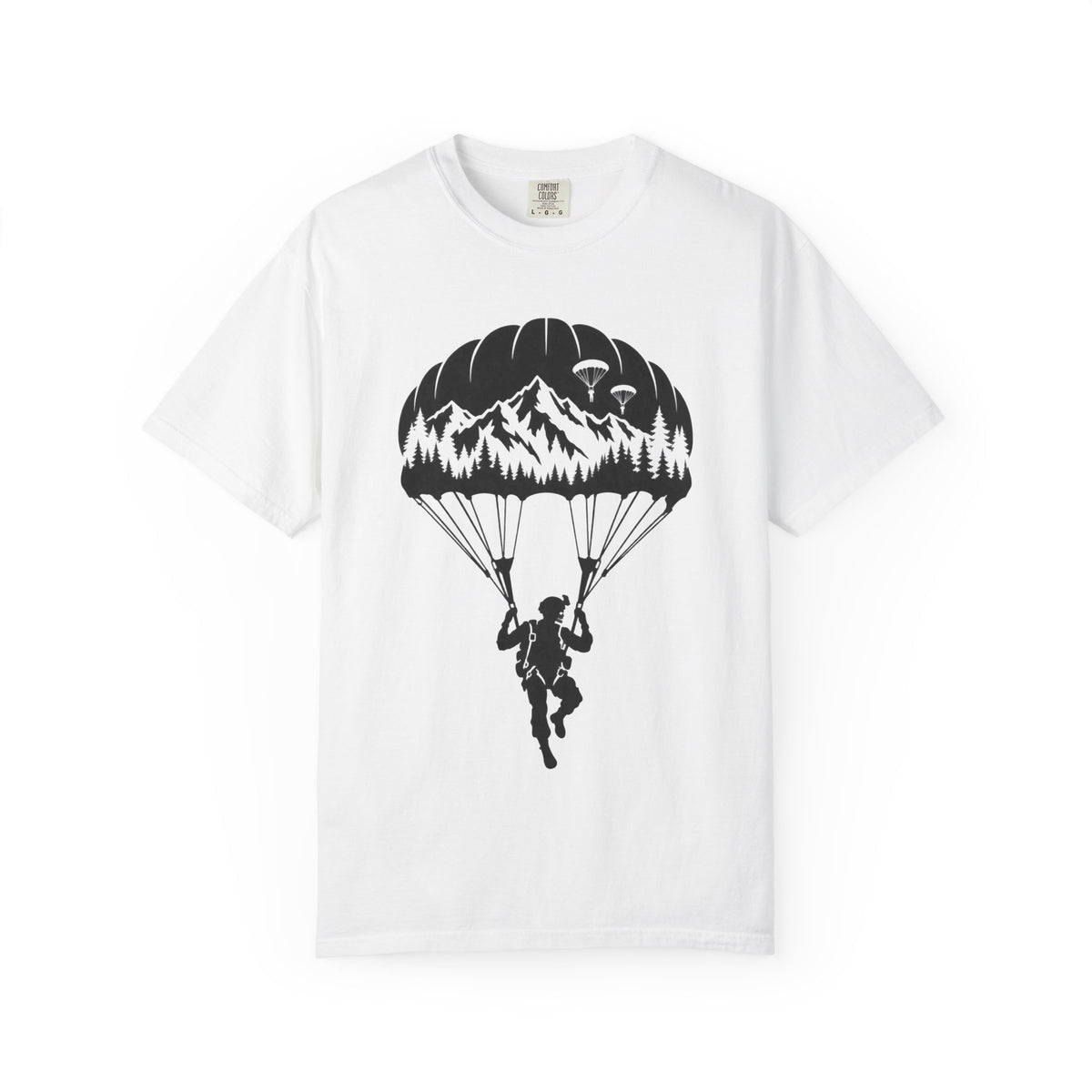 Parachute Mountain Tee — Soldier Silhouette T-Shirt