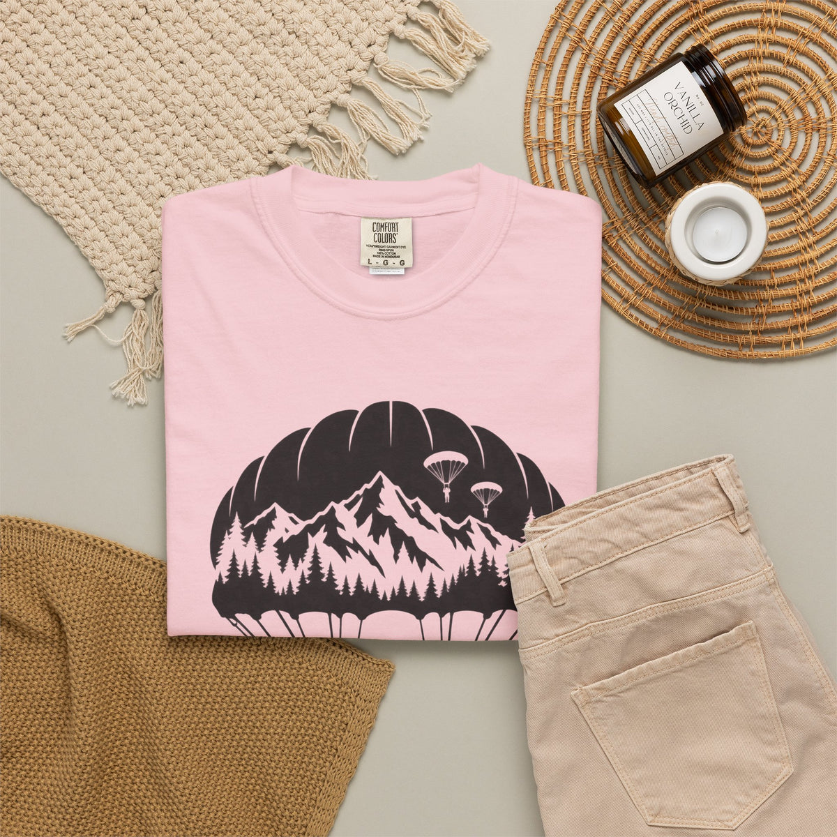Parachute Mountain Tee — Soldier Silhouette T-Shirt