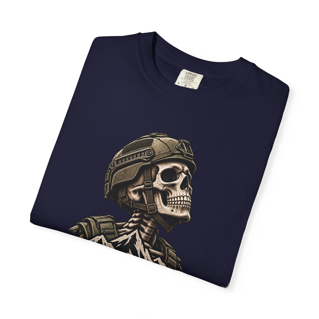 Still Breathing Military Skull T-Shirt