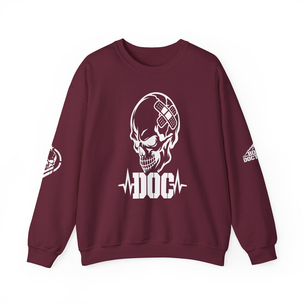 DOC Skull with Bandaids Sweater