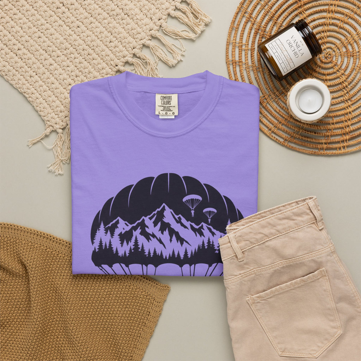 Parachute Mountain Tee — Soldier Silhouette T-Shirt