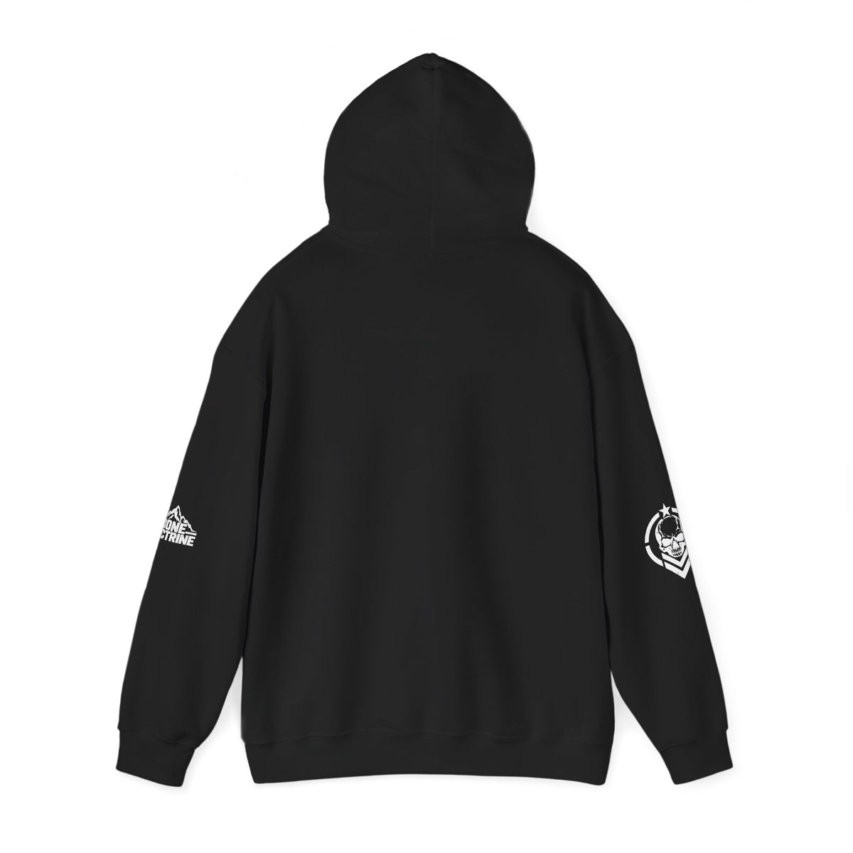 Fitness Skull Hoodie – DOQ Barbell Logo Pullover for Gym & Streetwear