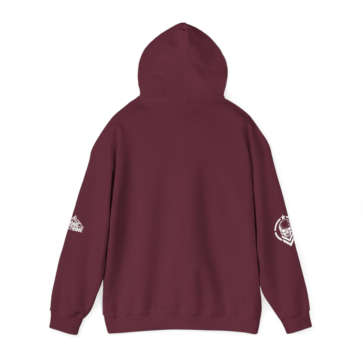 Fitness Skull Hoodie – DOQ Barbell Logo Pullover for Gym & Streetwear