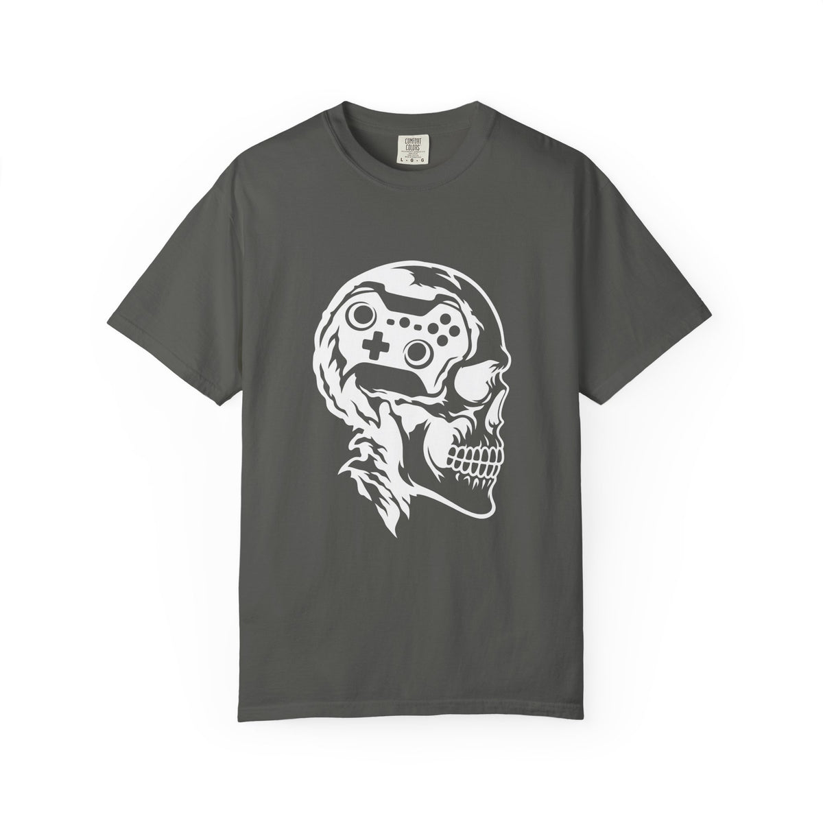 GAMER SKULL — T-Shirt Dark Colors — Comfort Colors Garment-Dyed Tee