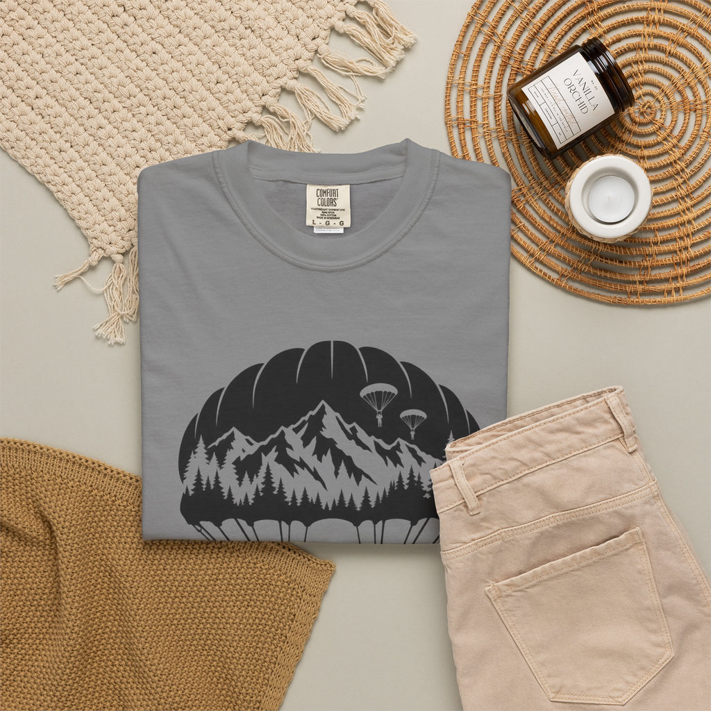 Parachute Mountain Tee — Soldier Silhouette T-Shirt