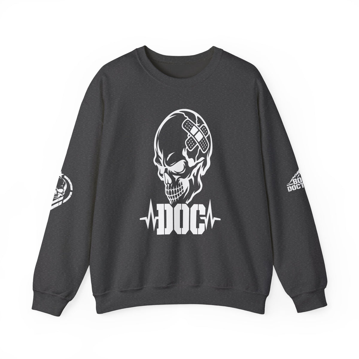 DOC Skull with Bandaids Sweater