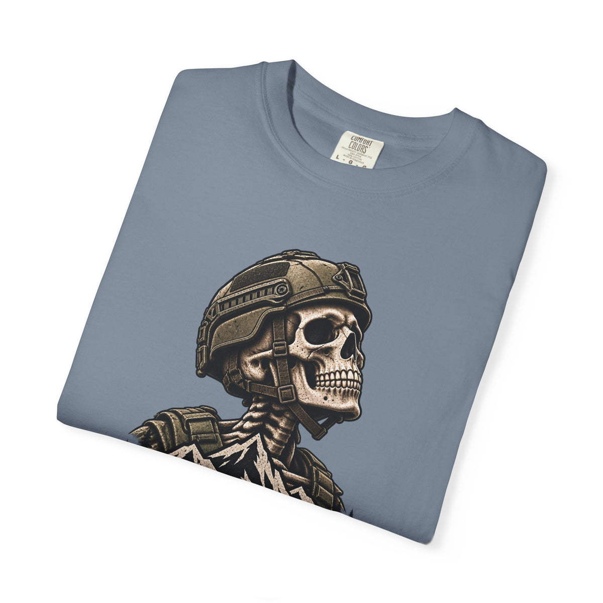Still Breathing Military Skull T-Shirt