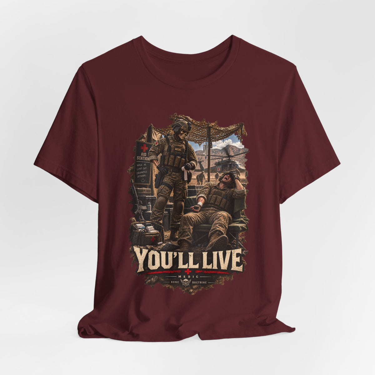 YOU'LL LIVE — T-Shirt — Bella+Canvas Lightweight Tee