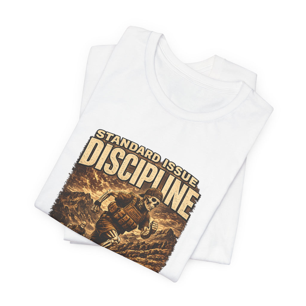 Discipline Bone Doctrine Tee – Vintage Military Training Graphic T-Shirt