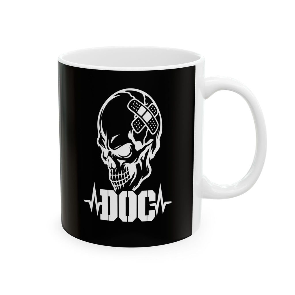 DOC Skull with Bandaids Mug