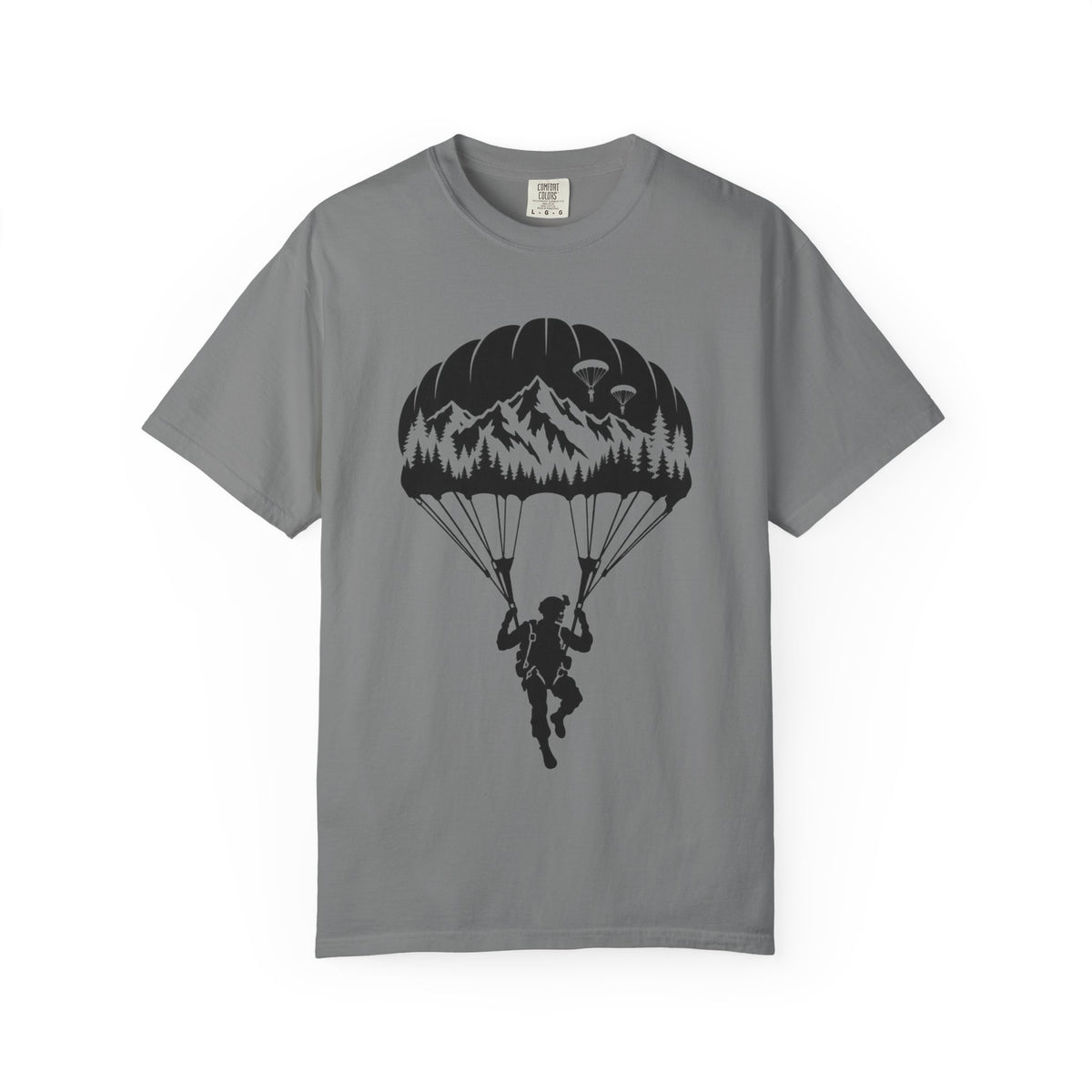 Parachute Mountain Tee — Soldier Silhouette T-Shirt