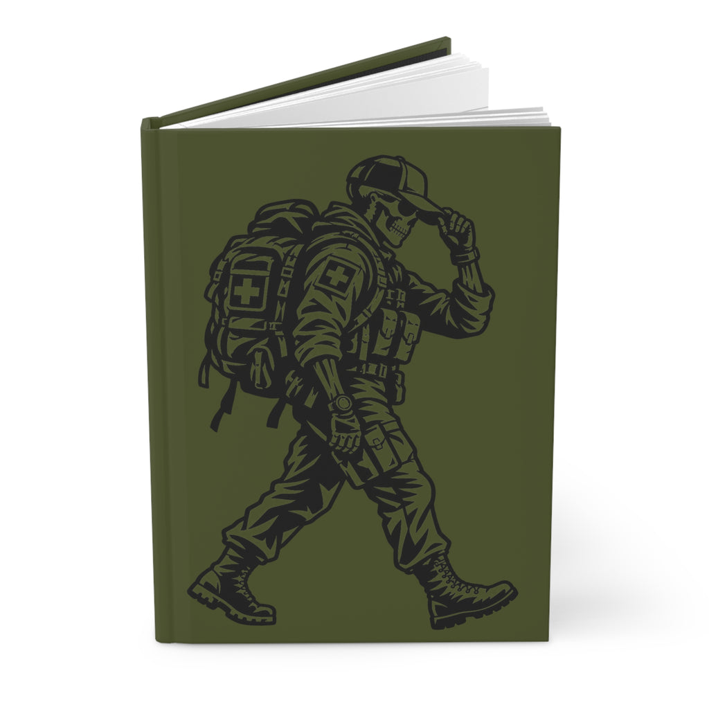 Walking Medic — Olive Green Hardcover Notebook
