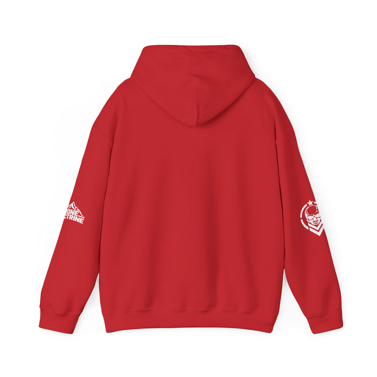 Fitness Skull Hoodie – DOQ Barbell Logo Pullover for Gym & Streetwear