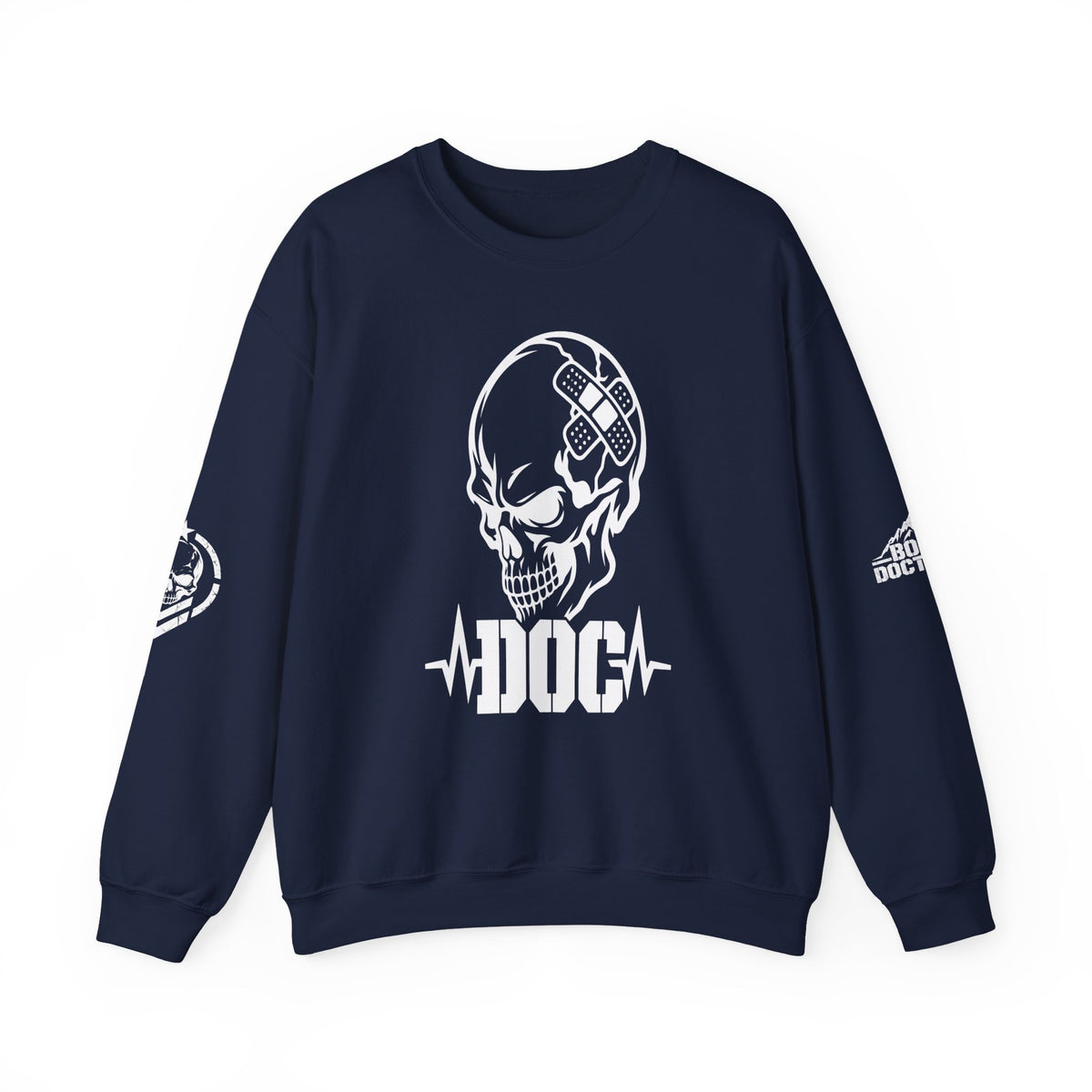 DOC Skull with Bandaids Sweater