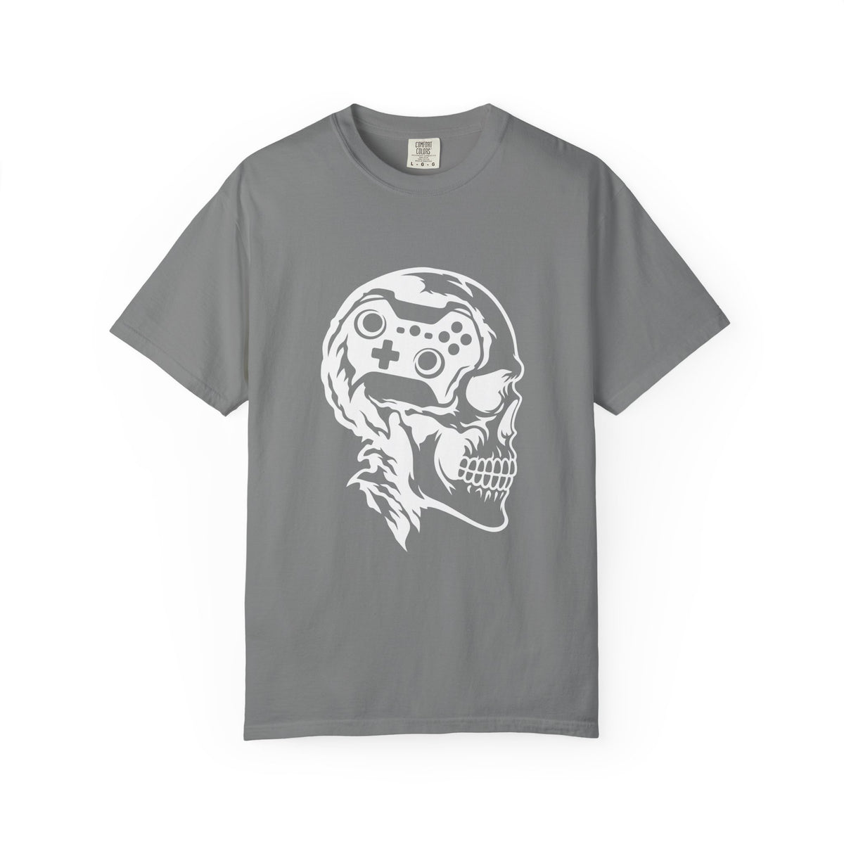 GAMER SKULL — T-Shirt Dark Colors — Comfort Colors Garment-Dyed Tee