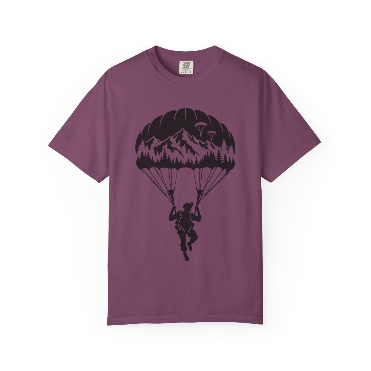Parachute Mountain Tee — Soldier Silhouette T-Shirt
