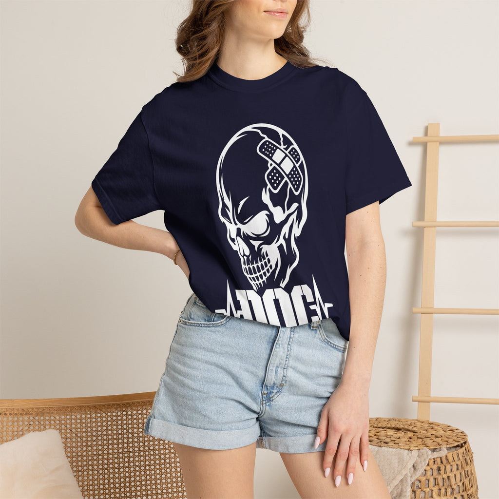 DOC Skull with Bandaids T-Shirt — Comfort Colors
