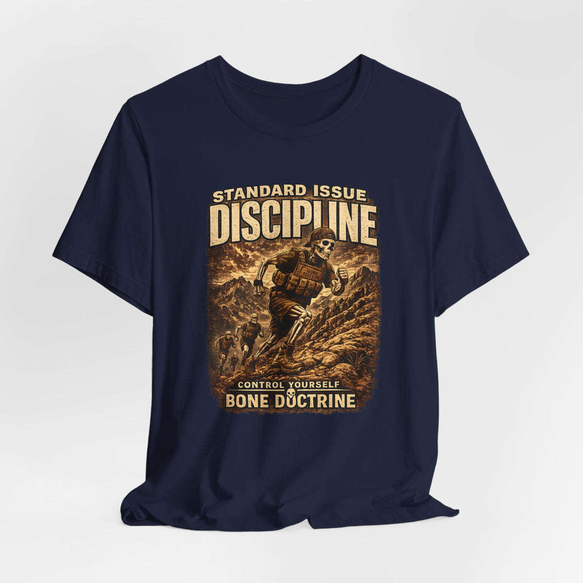 DISCIPLINE — Running Up Mountain T-Shirt — Bella+Canvas Lightweight Tee