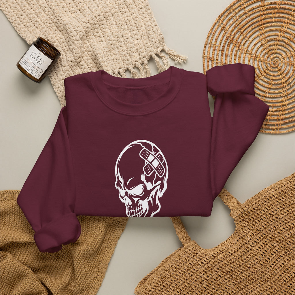 Classic White Crewneck Sweatshirt