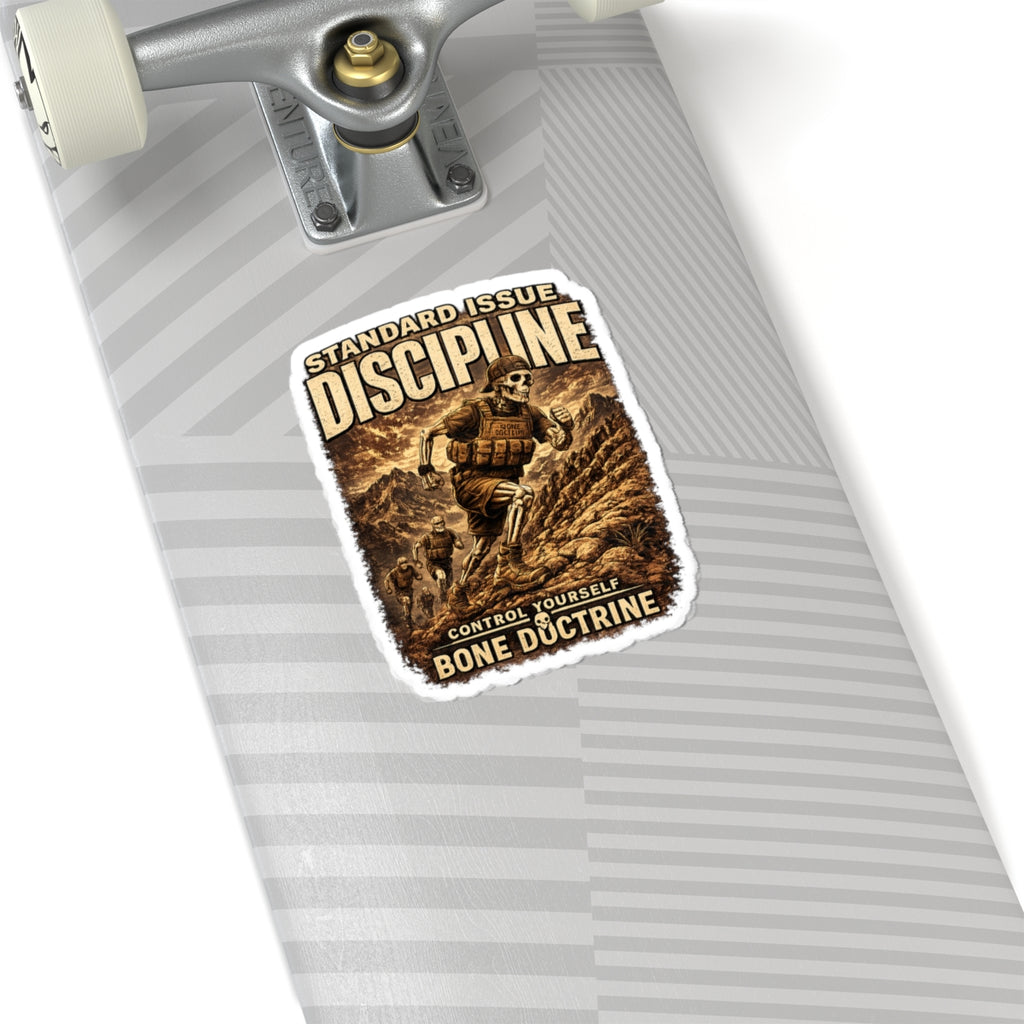 DISCIPLINE — Running Up Mountain Sticker