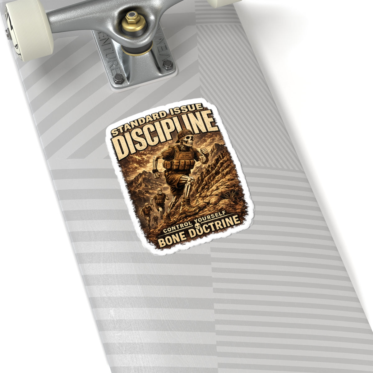 DISCIPLINE — Running Up Mountain Sticker