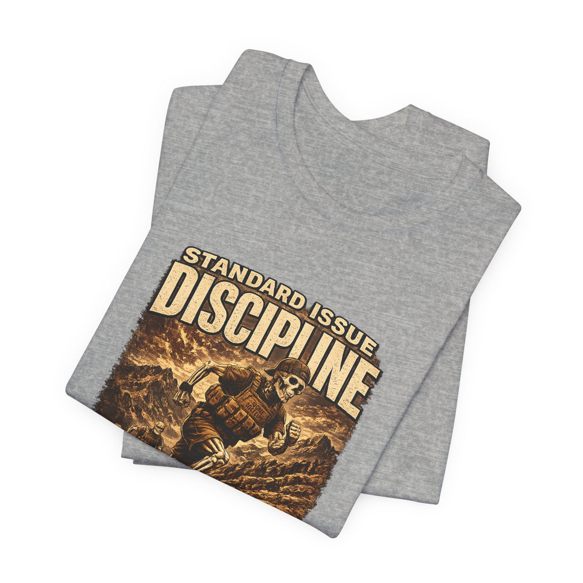 Discipline Bone Doctrine Tee – Vintage Military Training Graphic T-Shirt