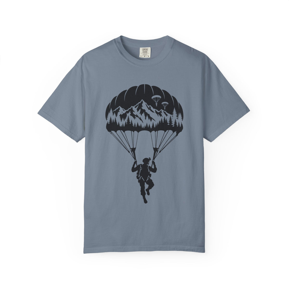 Parachute Mountain Tee — Soldier Silhouette T-Shirt