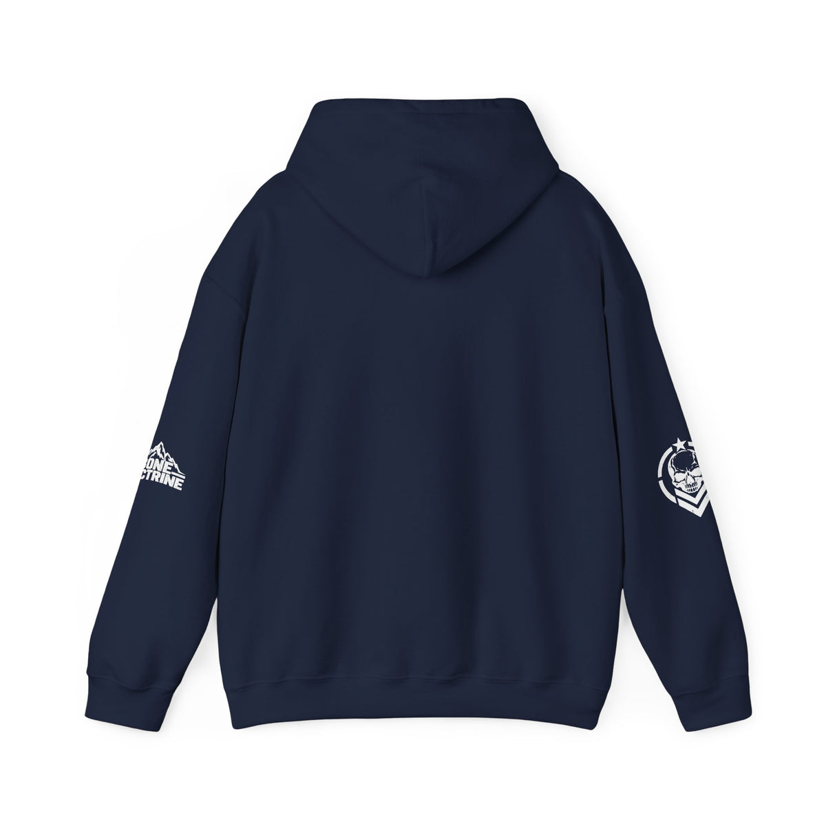 Fitness Skull Hoodie – DOQ Barbell Logo Pullover for Gym & Streetwear