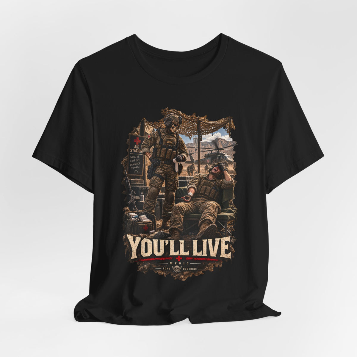 YOU'LL LIVE — T-Shirt — Bella+Canvas Lightweight Tee