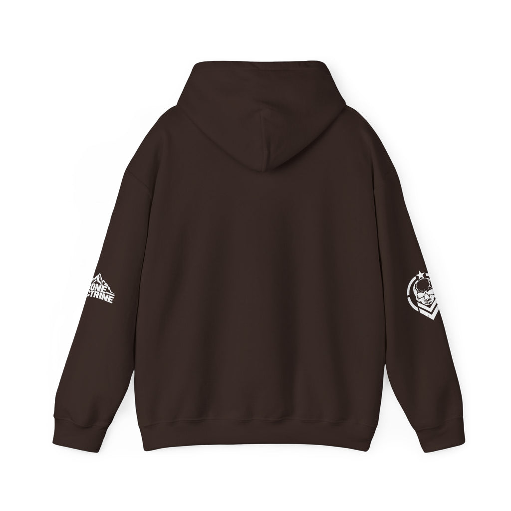 Fitness Skull Hoodie – DOQ Barbell Logo Pullover for Gym & Streetwear