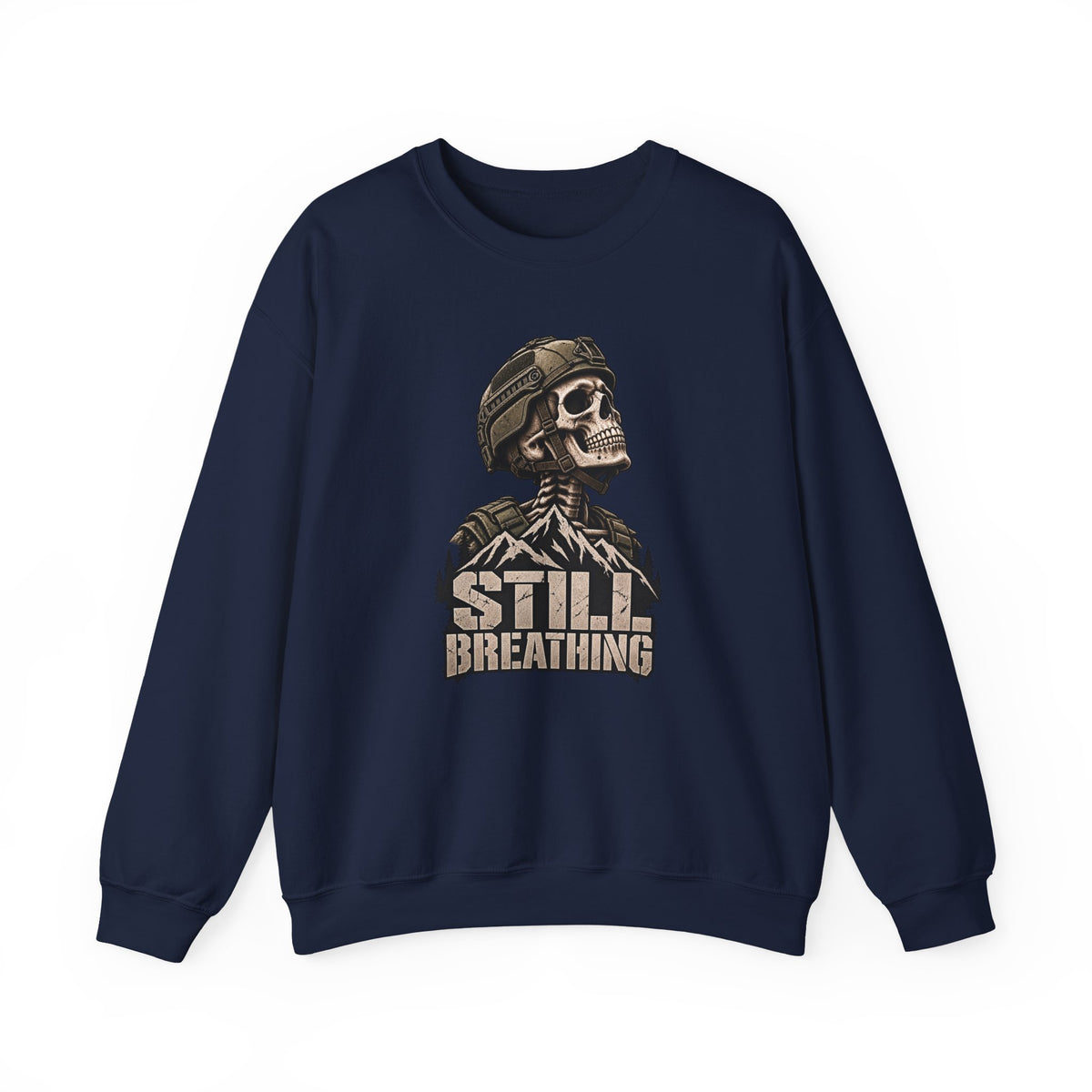 Still Breathing Skull Crewneck Sweatshirt