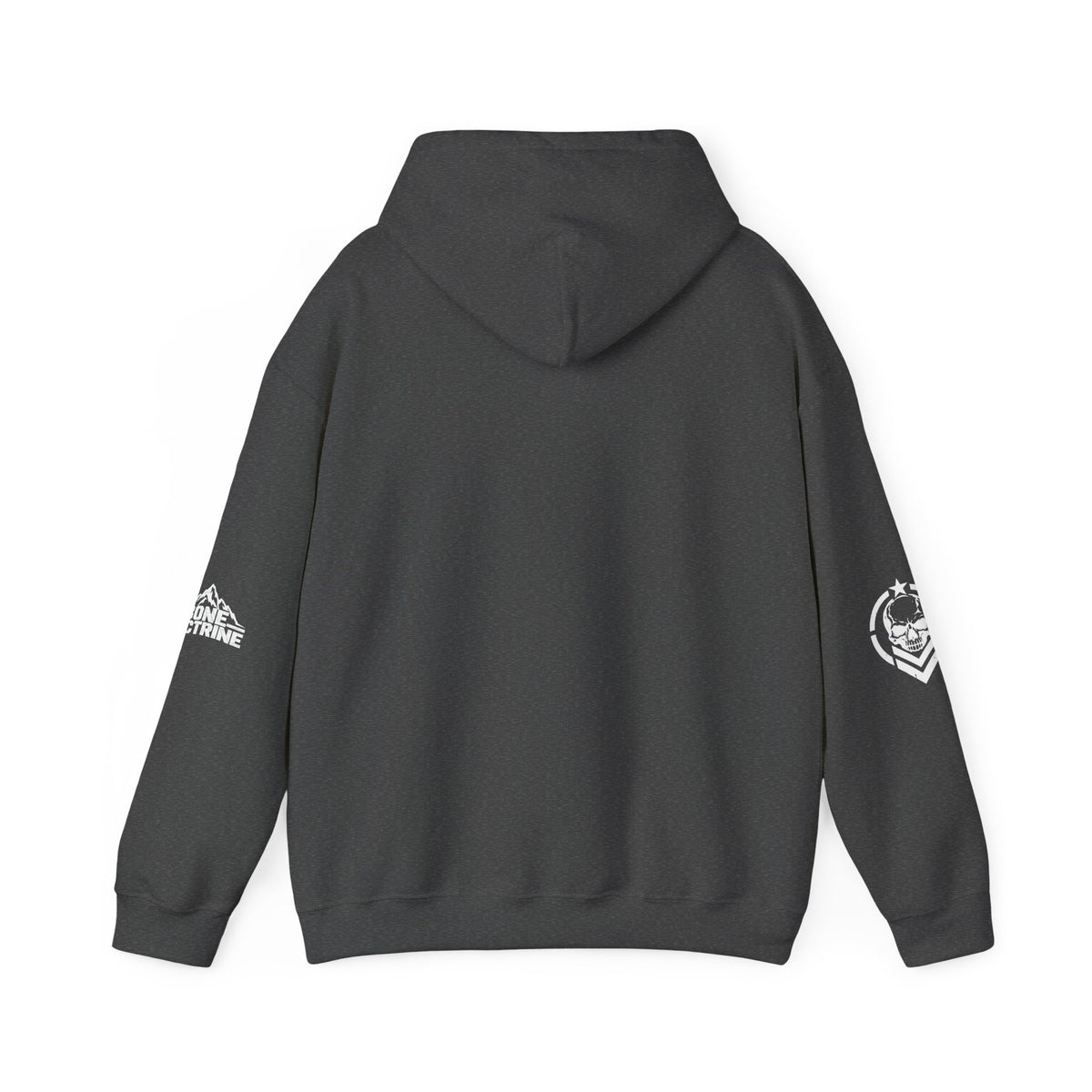Fitness Skull Hoodie – DOQ Barbell Logo Pullover for Gym & Streetwear