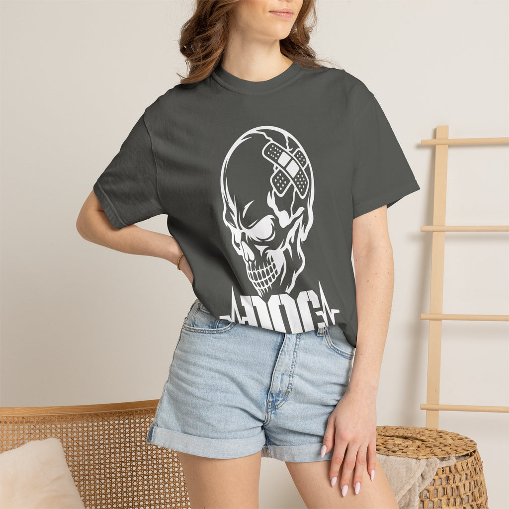 DOC Skull with Bandaids T-Shirt — Comfort Colors