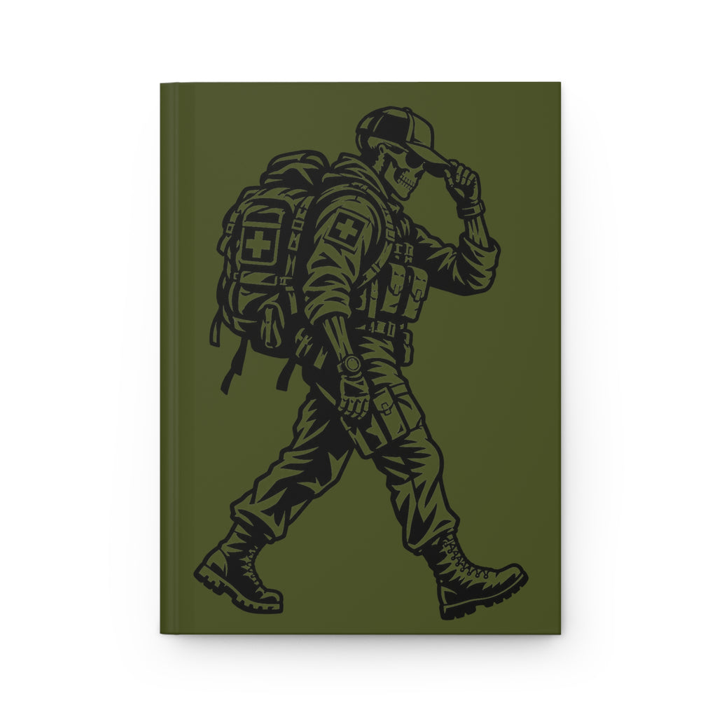 Walking Medic — Olive Green Hardcover Notebook