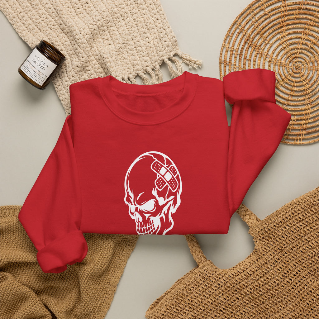 Classic White Crewneck Sweatshirt