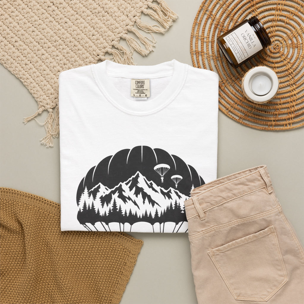 Parachute Mountain Tee — Soldier Silhouette T-Shirt
