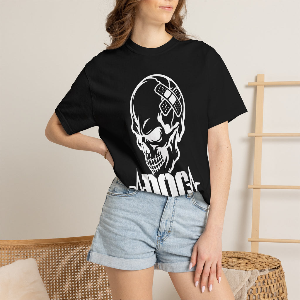DOC Skull with Bandaids T-Shirt — Comfort Colors