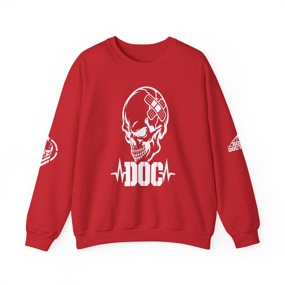DOC Skull with Bandaids Sweater